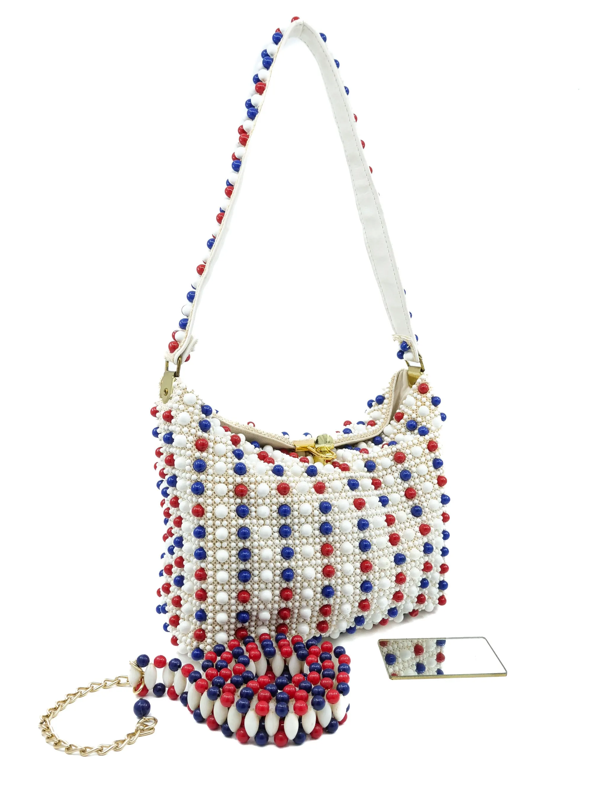 1960s Beaded Handbag And Belt