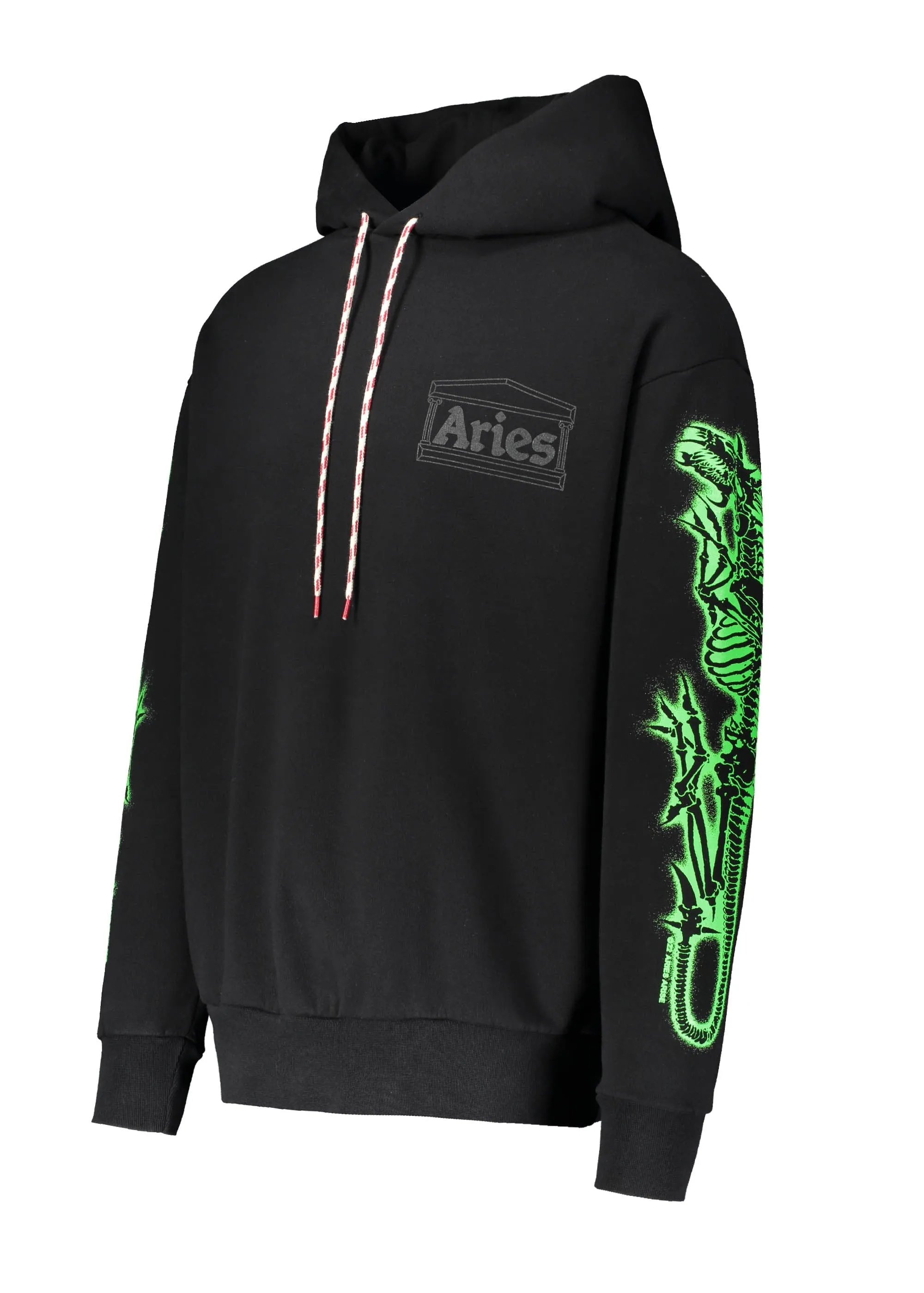 Aries Dragon Skeleton Hoody - Black