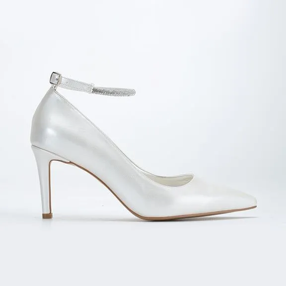 Forever & Always Bridal Stiletto Penelope White