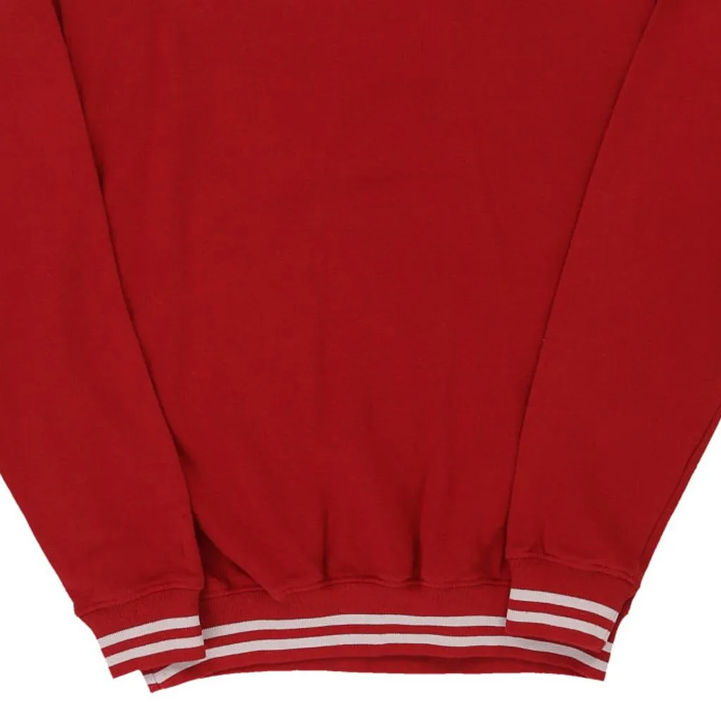 Harvard University Veritas College Sweatshirt - Medium Red Cotton Blend