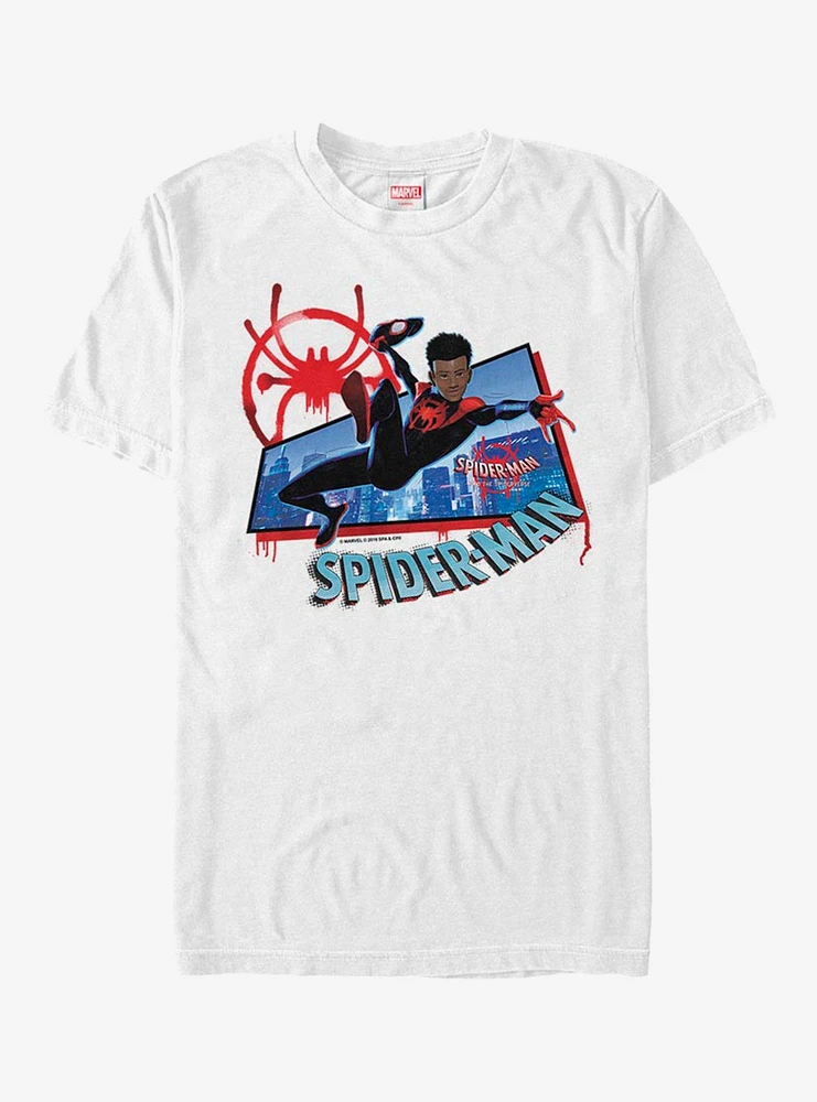 Hot Topic Marvel Spider-Man City Miles T-Shirt