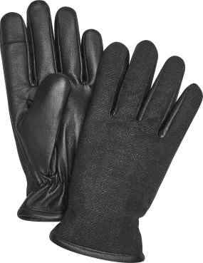 Leather Herringbone Gloves