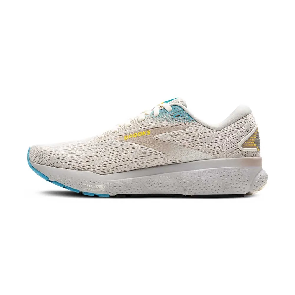 Men's Ghost 16 Running Shoe - Coconut/Blue/Yellow - Regular (D)