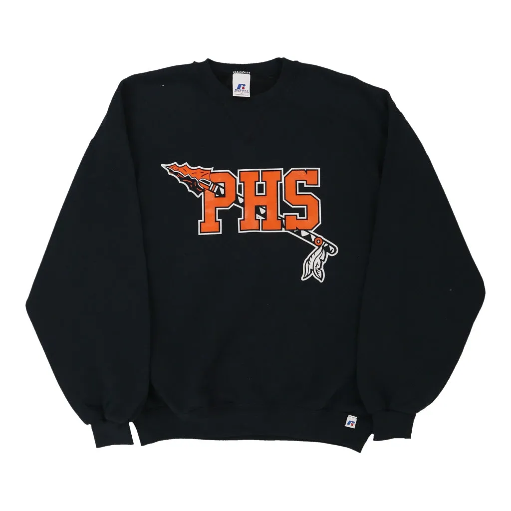 PHS  Russell Athletic Sweatshirt - Large Black Cotton Blend