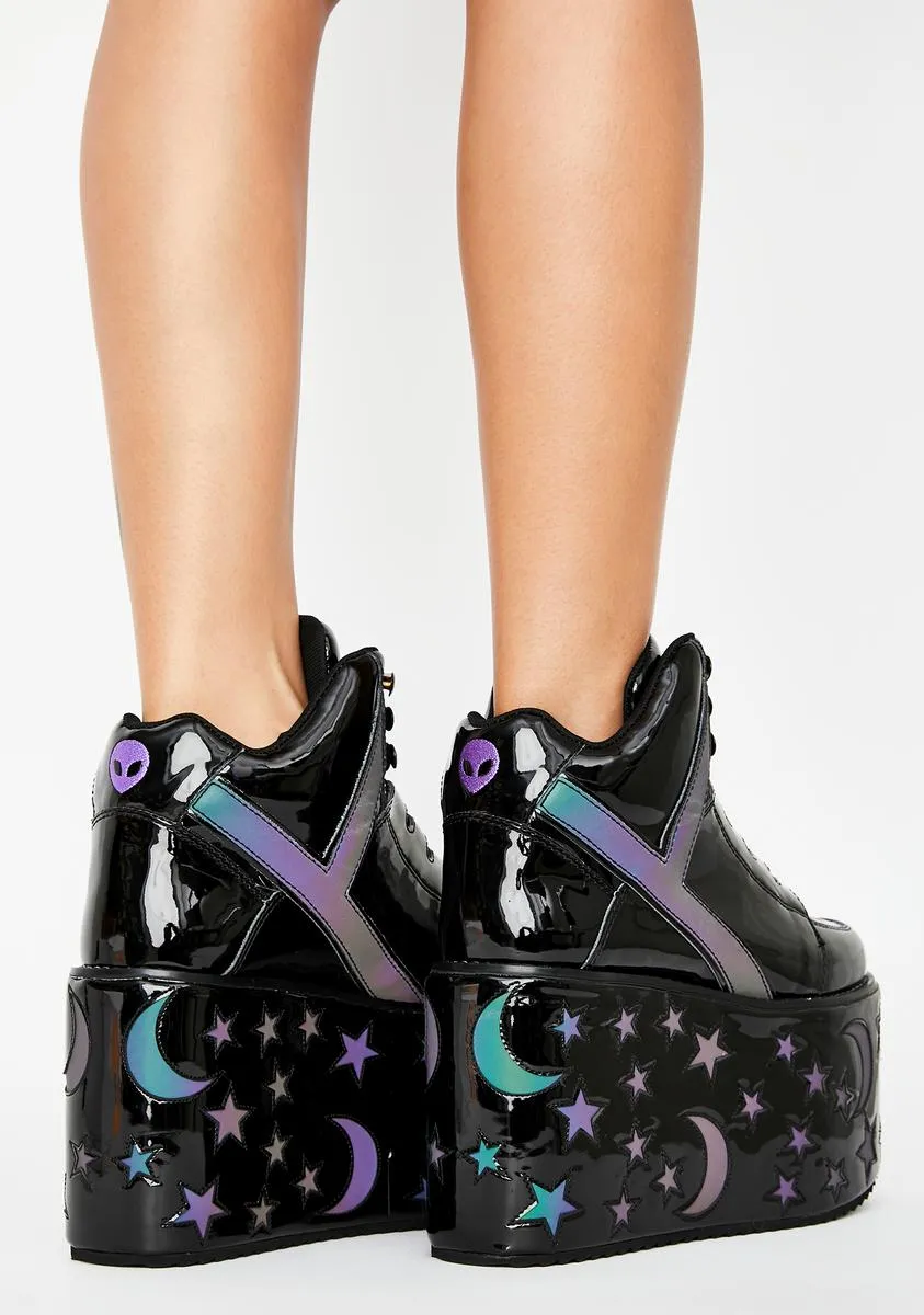 Reflective Stars Qozmo Platform Sneakers-