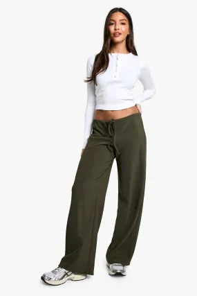 Rib Drawstring Pants