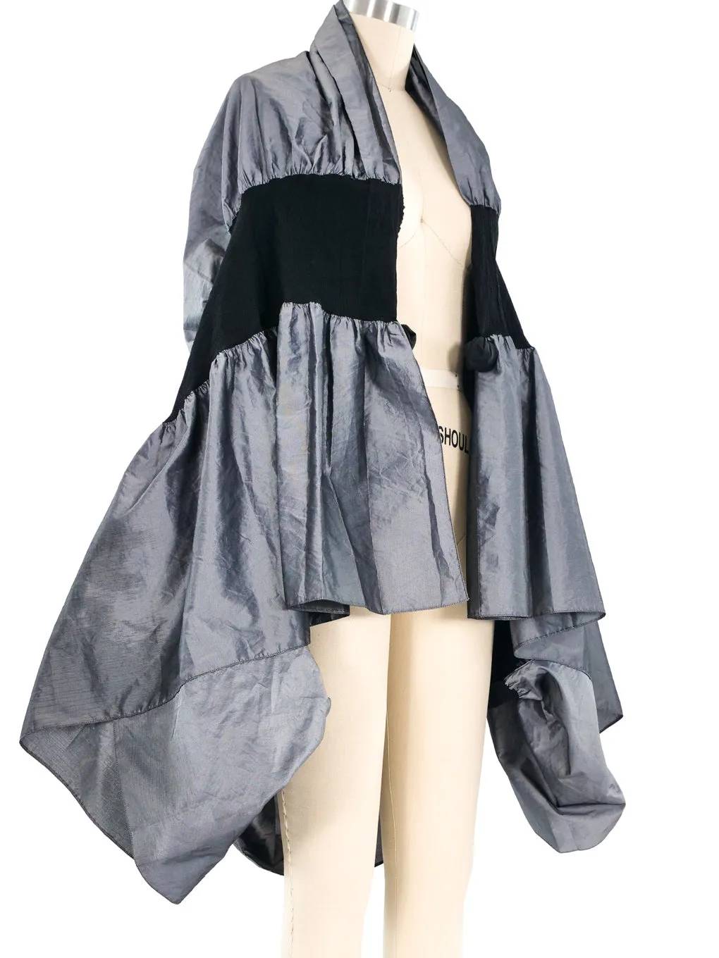 Sculptural Metallic Shrug