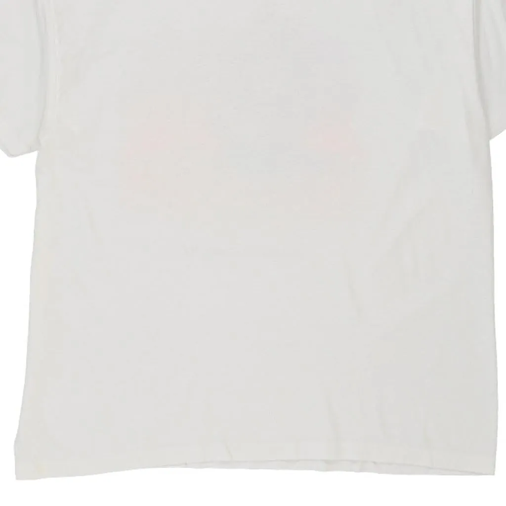Single Stitch Wrighteville Beach, NC.  Sunshine Apparel Graphic T-Shirt - 2XL White Cotton