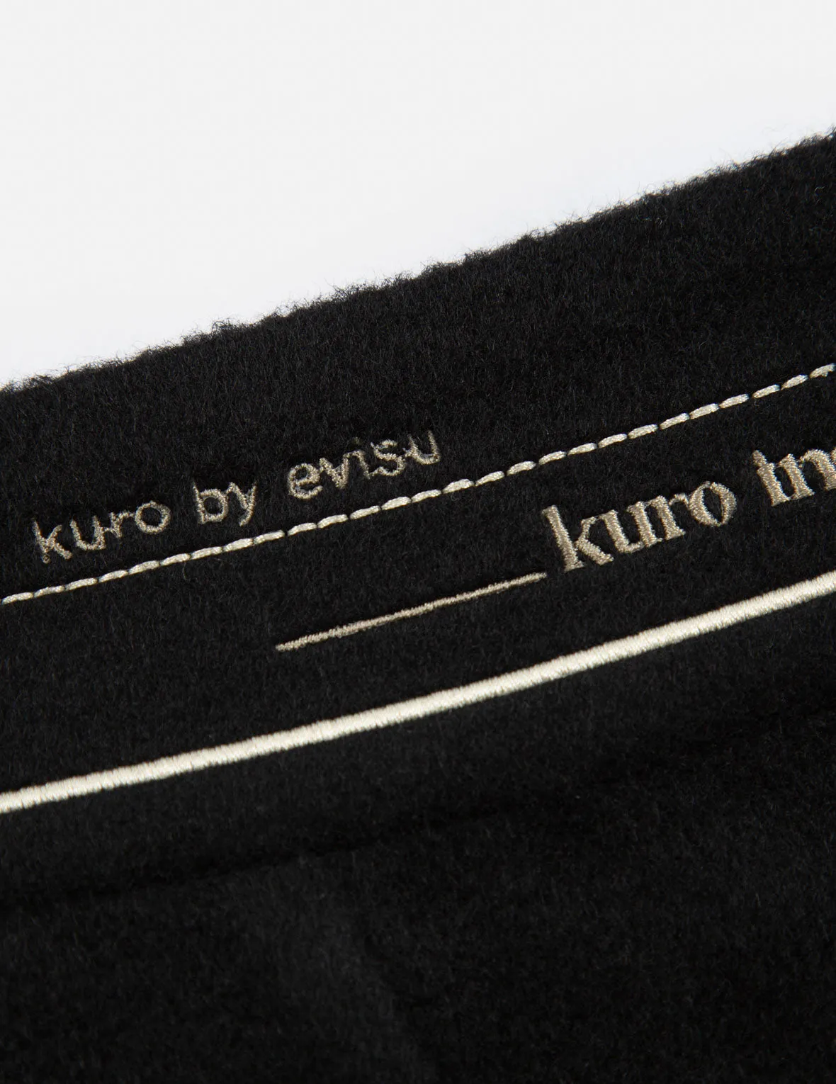 Slogan Embroidered Waistband Skirt
