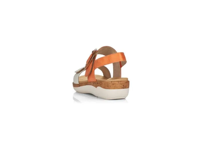 Soft White Orange Sandal