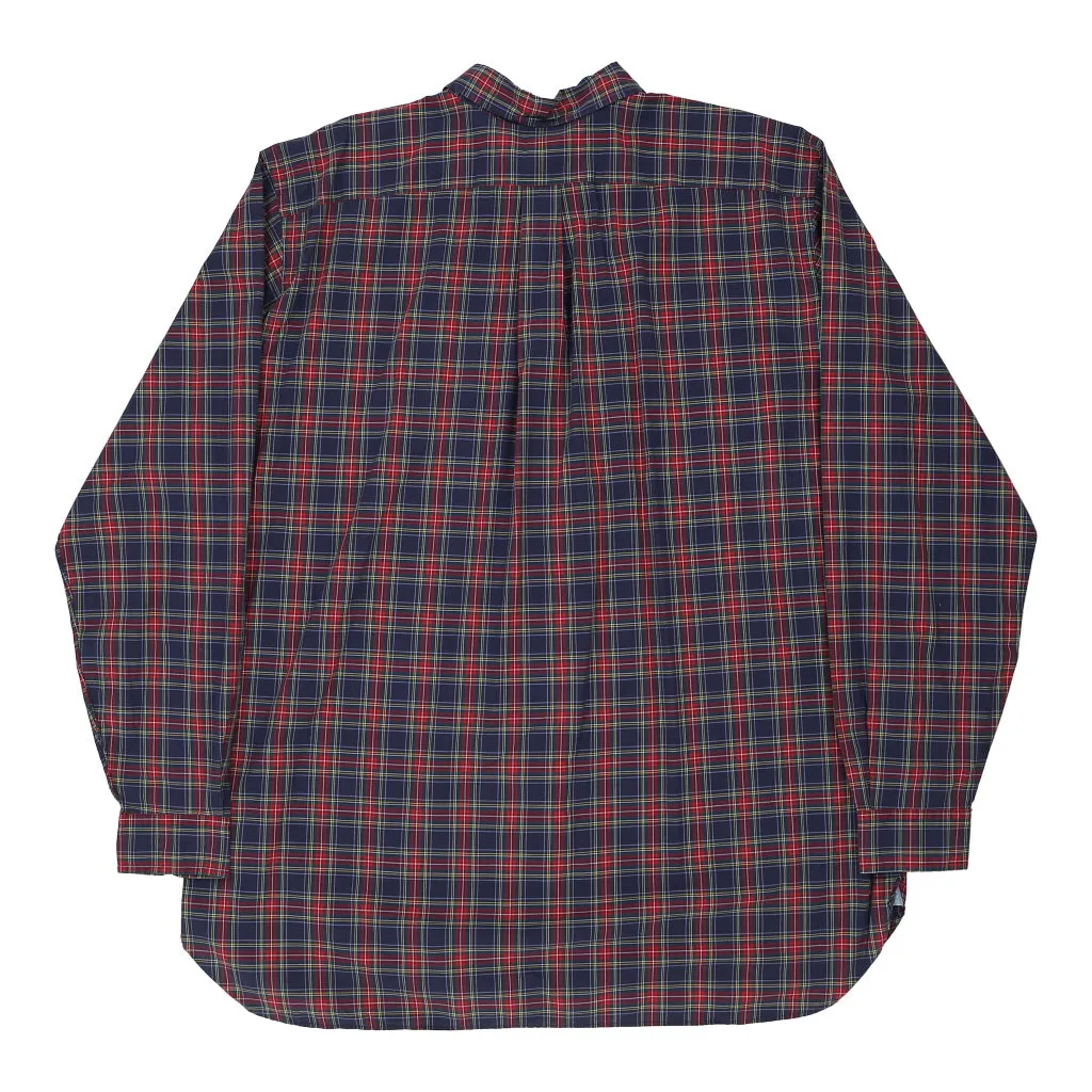 Tall Ralph Lauren Checked Shirt - XL Navy Cotton