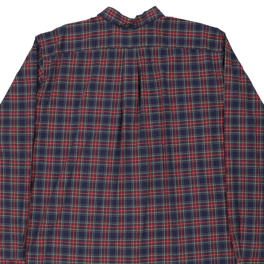 Tall Ralph Lauren Checked Shirt - XL Navy Cotton