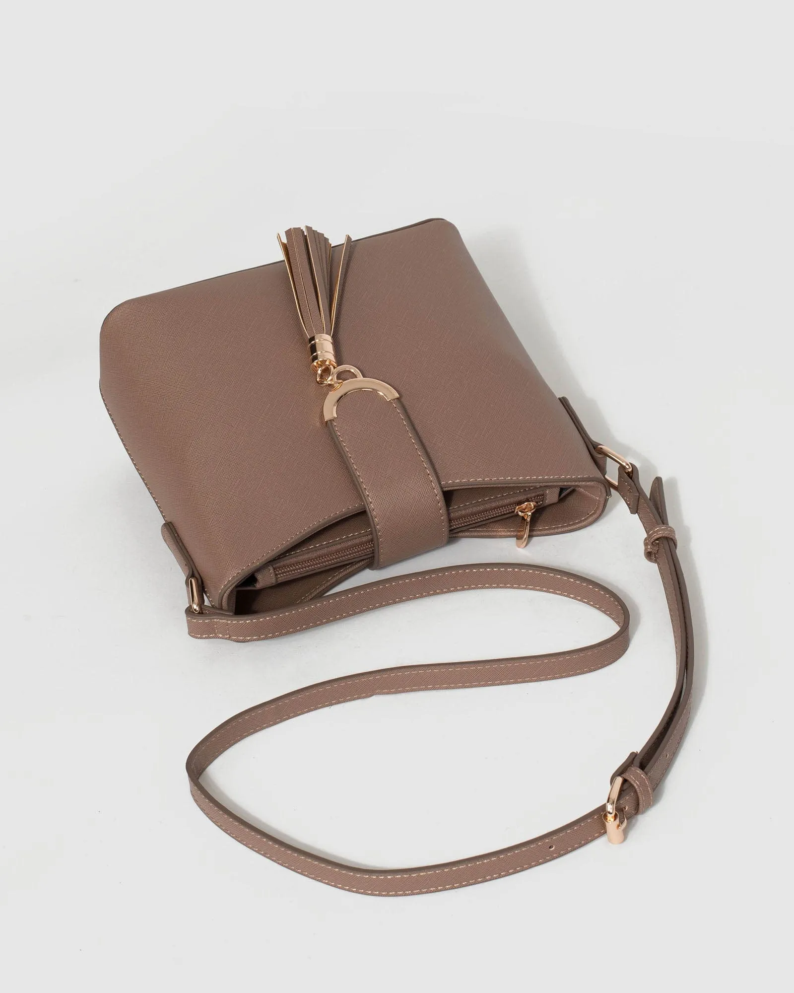 Taupe Libby Crossbody Bag