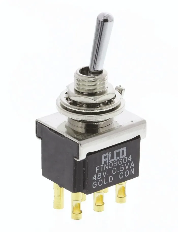 TE Connectivity Toggle Switch, Panel Mount, On-On, DPDT, Solder Terminal, 250V