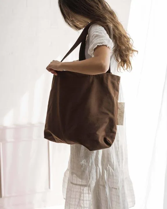 Tintok Bag Unisex Canvas Rima Brown