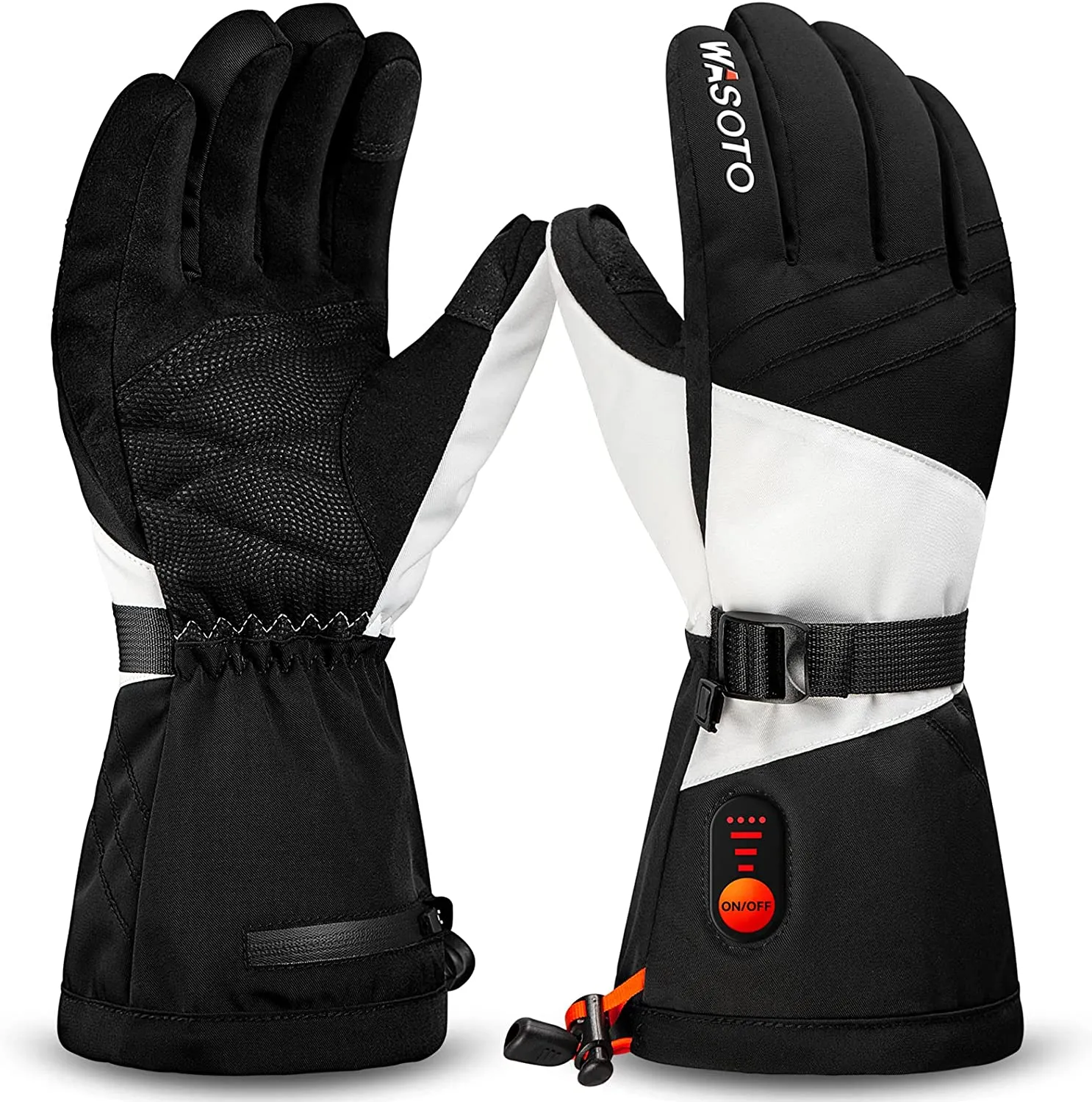 WG003 Heated Classic Gloves-Black&White-New